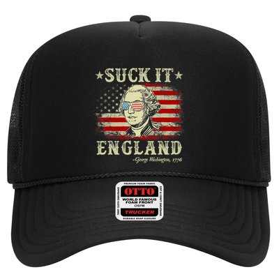 Suck It England Funny 4th Of July George Washington 1776 Trucker Hat