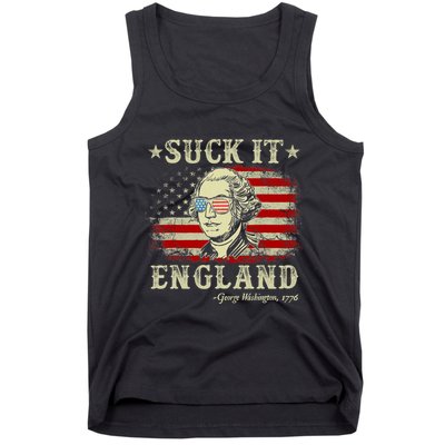 Suck It England Funny 4th Of July George Washington 1776 Tank Top