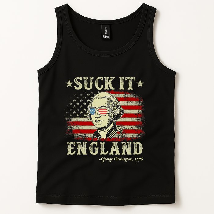 Suck It England Funny 4th Of July George Washington 1776 Tank Top