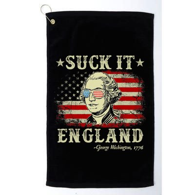 Suck It England Funny 4th Of July George Washington 1776 Golf Towel