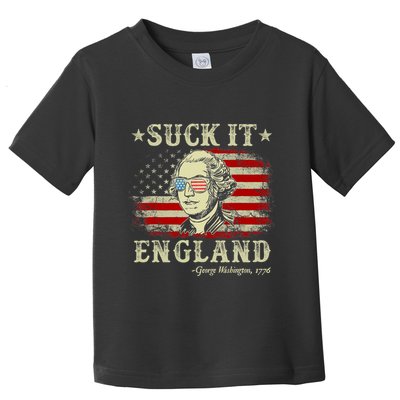 Suck It England Funny 4th Of July George Washington 1776 Toddler T-Shirt