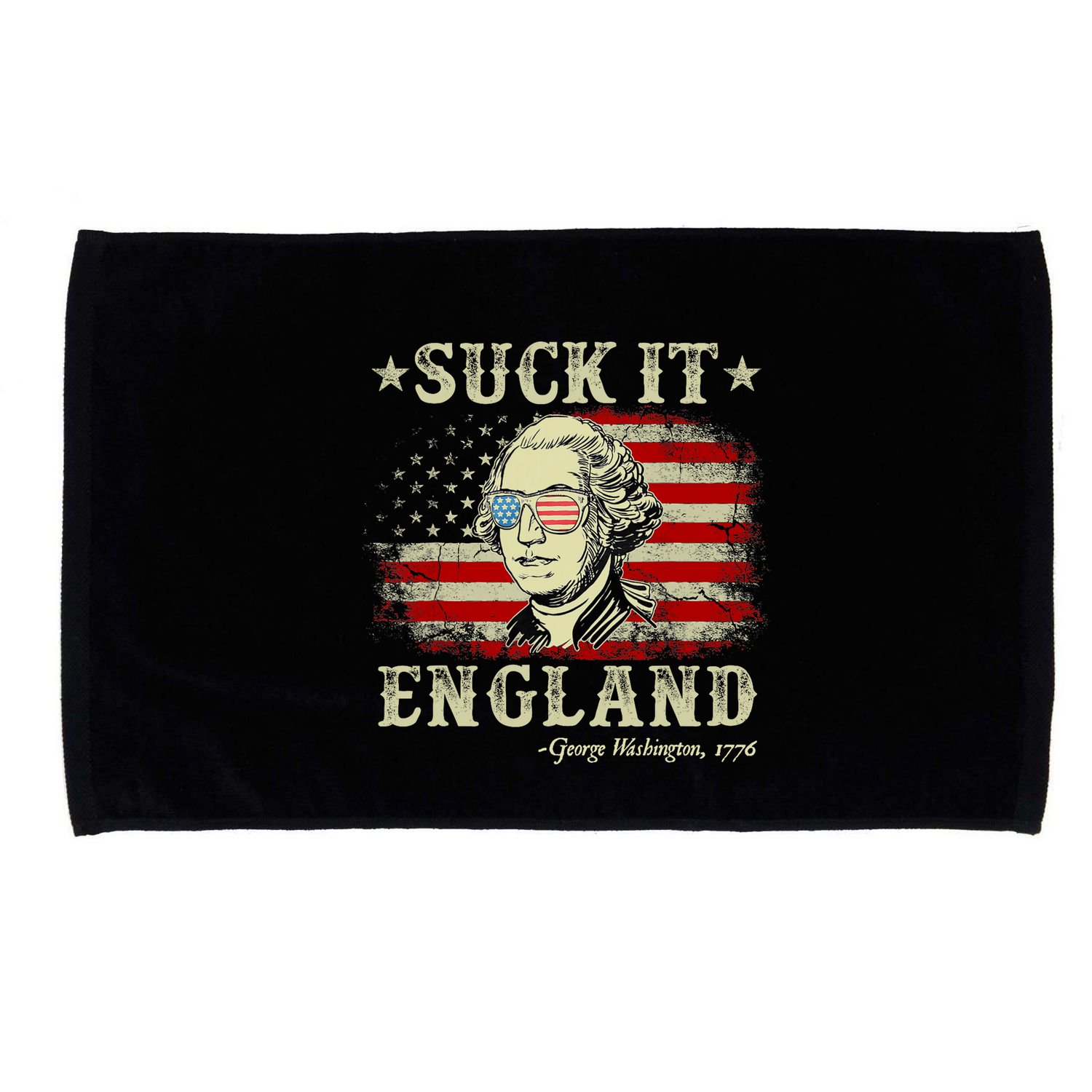 Suck It England Funny 4th Of July George Washington 1776 Microfiber Hand Towel