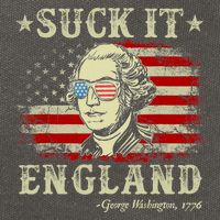 Suck It England Funny 4th Of July George Washington 1776 Cotton Canvas Backpack