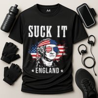 Suck It England Funny 4th of July George Washington Funny Cooling Performance Crew T-Shirt