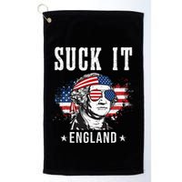 Suck It England Funny 4th of July George Washington Funny Golf Towel