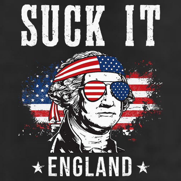 Suck It England Funny 4th of July George Washington Funny Golf Towel