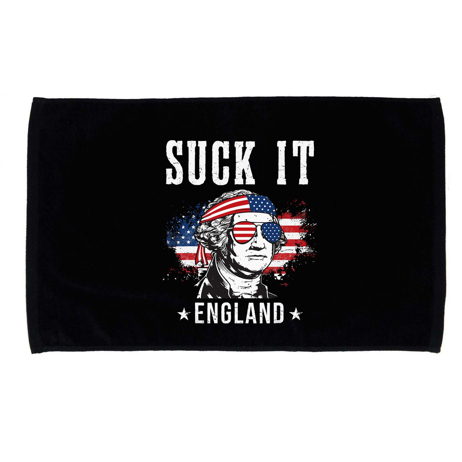 Suck It England Funny 4th of July George Washington Funny Microfiber Hand Towel