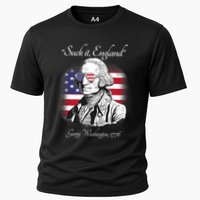 Suck It England Funny George Washington USA Flag 4th Of July Cooling Performance Crew T-Shirt
