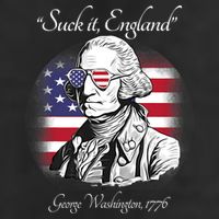 Suck It England Funny George Washington USA Flag 4th Of July Adult Drive Performance Visor
