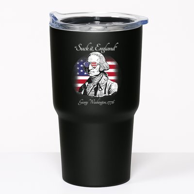 Suck It England Funny George Washington USA Flag 4th Of July Tumbler
