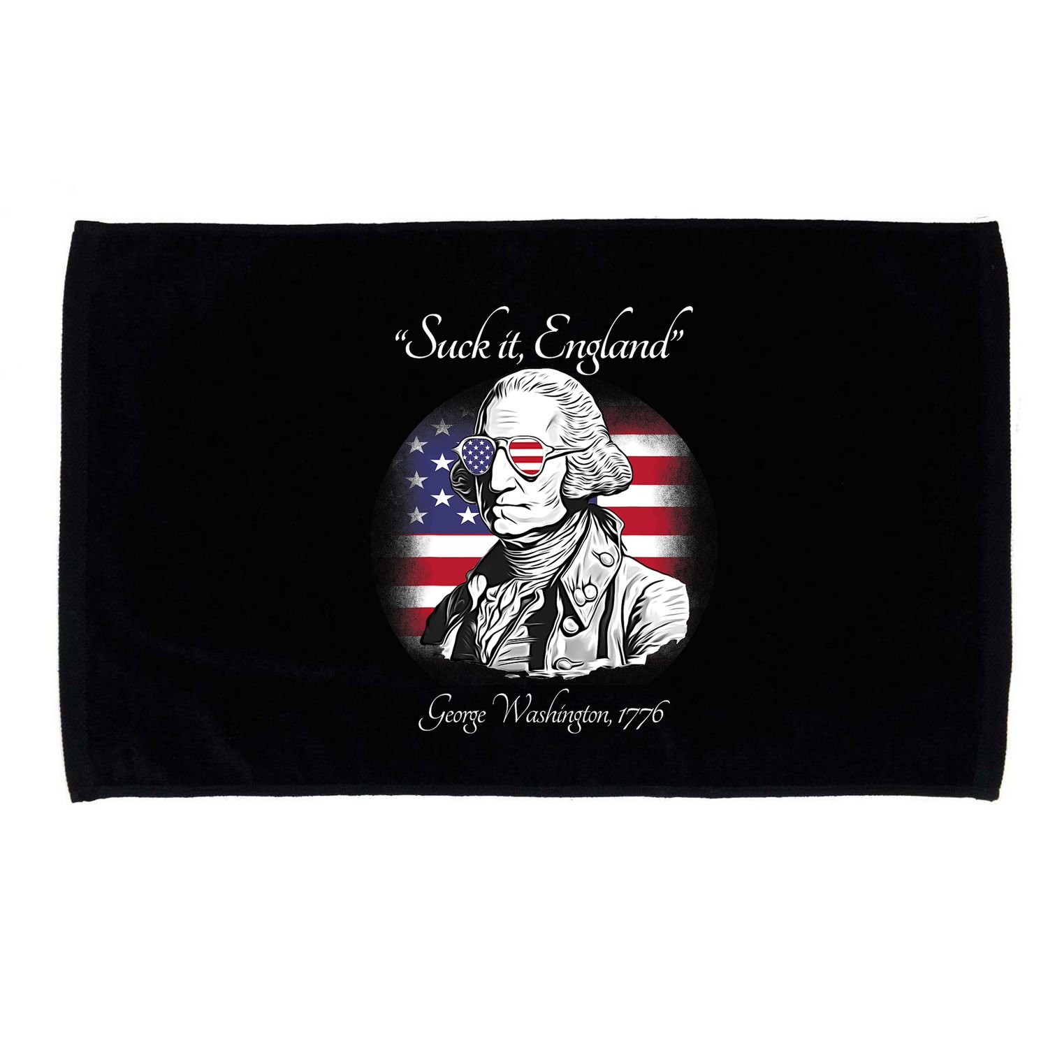 Suck It England Funny George Washington USA Flag 4th Of July Microfiber Hand Towel