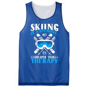 Skiing Is Expensive But Cheaper Than A Therapy Ski Lover Gift Mesh Reversible Basketball Jersey Tank