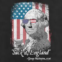 Suck It England Funny 4th of July George Washington 1776 Cool Comfort Performance Bucket Hat