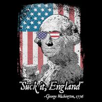 Suck It England Funny 4th of July George Washington 1776 Impact Tech Backpack