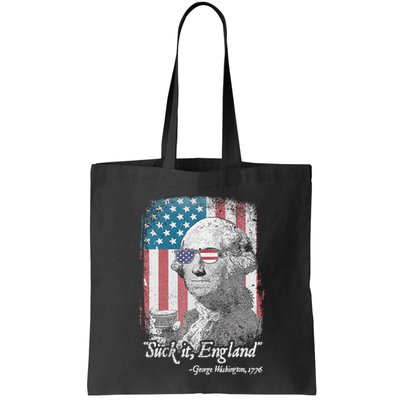 Suck It England Funny 4th of July George Washington 1776 Bag