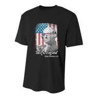 Suck It England Funny 4th of July George Washington 1776 Youth Performance Sprint T-Shirt