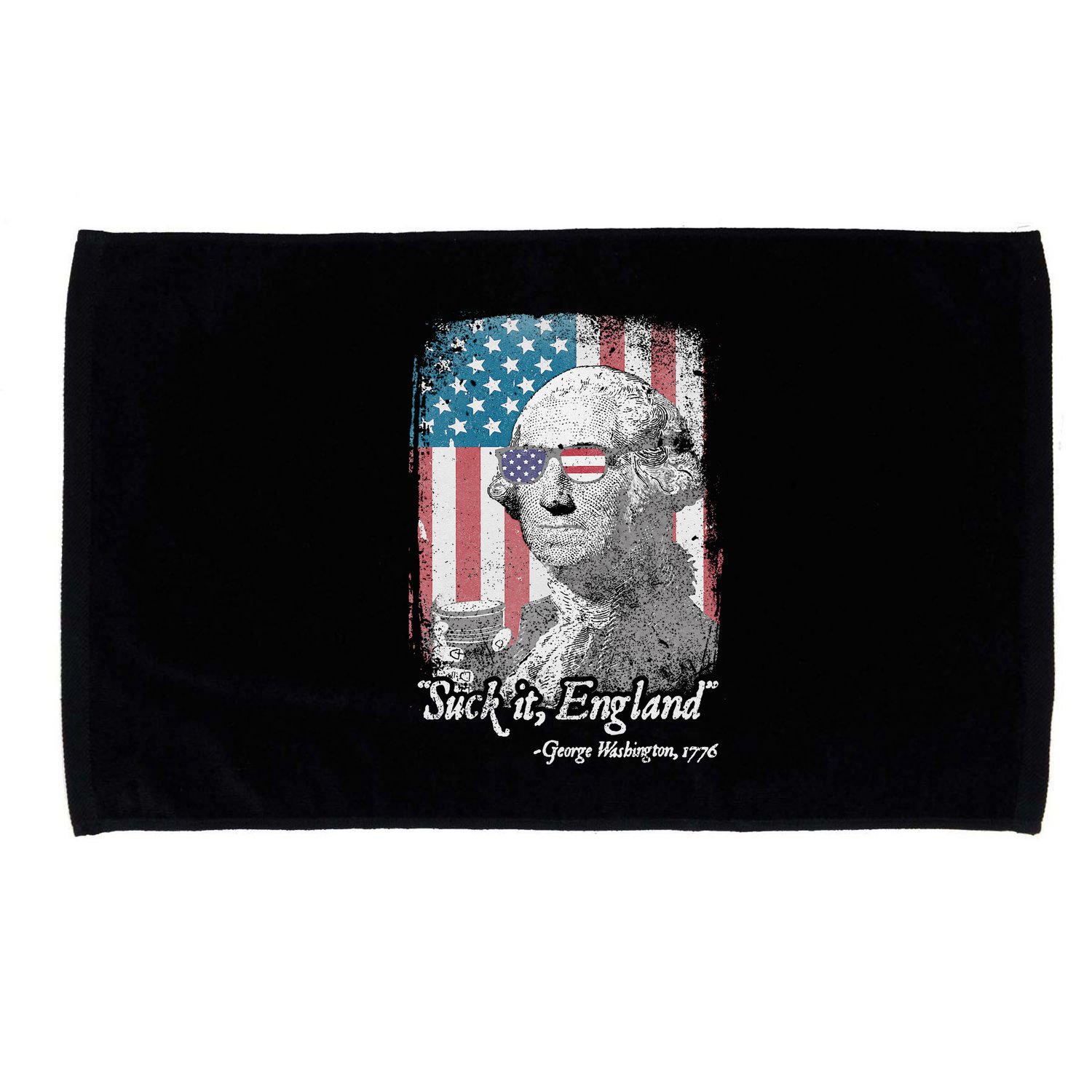 Suck It England Funny 4th of July George Washington 1776 Microfiber Hand Towel