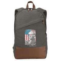 Suck It England Funny 4th of July George Washington 1776 Cotton Canvas Backpack