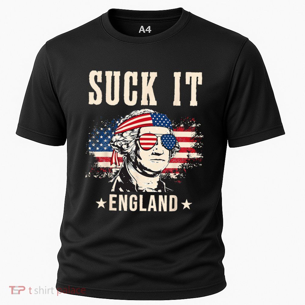 Suck It England Funny 4th Of July George Washington Performance Shirt