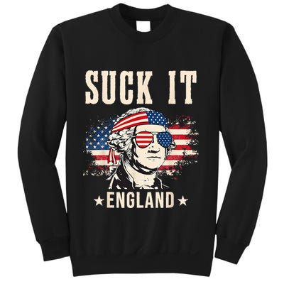 Suck It England Funny 4th Of July George Washington Sweatshirt