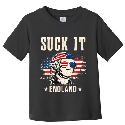 Suck It England Funny 4th Of July George Washington Toddler T-Shirt