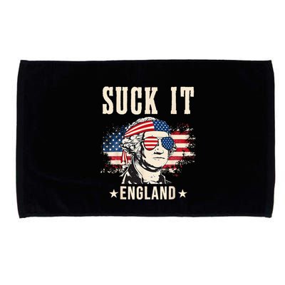 Suck It England Funny 4th Of July George Washington Microfiber Hand Towel
