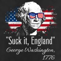 SUCK IT ENGLAND Funny 4th Of July George Washington 1776 15oz Campfire Ceramic Mug