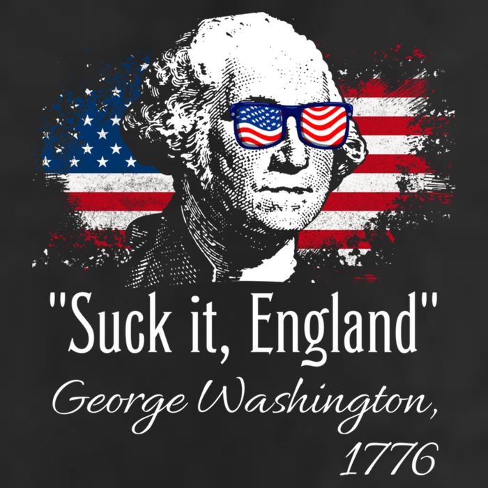 SUCK IT ENGLAND Funny 4th Of July George Washington 1776 15oz Campfire Ceramic Mug