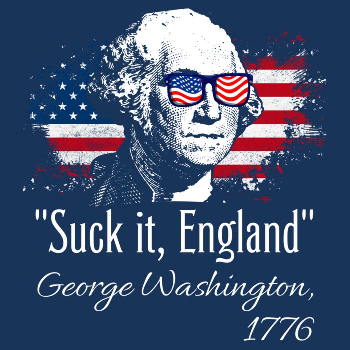 SUCK IT ENGLAND Funny 4th Of July George Washington 1776 Cooling Performance Crew T-Shirt