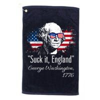 SUCK IT ENGLAND Funny 4th Of July George Washington 1776 Golf Towel