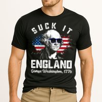 SUCK IT ENGLAND Funny 4th Of July George Washington 1776 Cooling Performance Crew T-Shirt