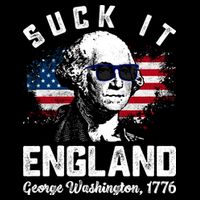 SUCK IT ENGLAND Funny 4th Of July George Washington 1776 Cooling Performance Crew T-Shirt