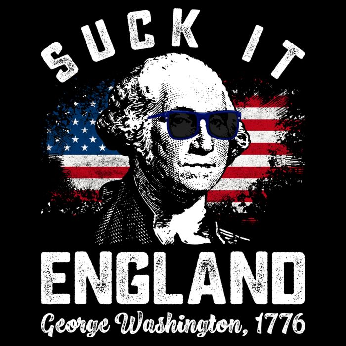 SUCK IT ENGLAND Funny 4th Of July George Washington 1776 Cooling Performance Crew T-Shirt