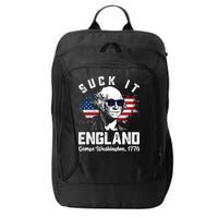 SUCK IT ENGLAND Funny 4th Of July George Washington 1776 City Backpack