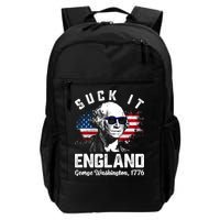 SUCK IT ENGLAND Funny 4th Of July George Washington 1776 Backpack