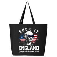 SUCK IT ENGLAND Funny 4th Of July George Washington 1776 25L Jumbo Tote