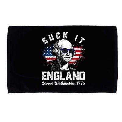 SUCK IT ENGLAND Funny 4th Of July George Washington 1776 Microfiber Hand Towel