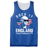 SUCK IT ENGLAND Funny 4th Of July George Washington 1776 Mesh Reversible Basketball Jersey Tank