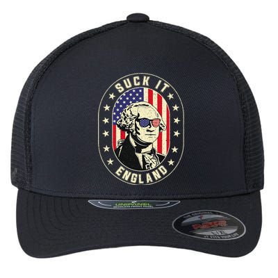 Suck It England George Washington 1776 Usa Flexfit Unipanel Trucker Cap