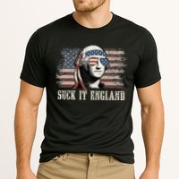 Suck It England Funny 4th Of July George Washington Us Flag Cooling Performance Crew T-Shirt