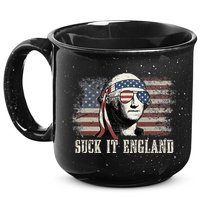 Suck It England Funny 4th Of July George Washington Us Flag 15oz Campfire Ceramic Mug