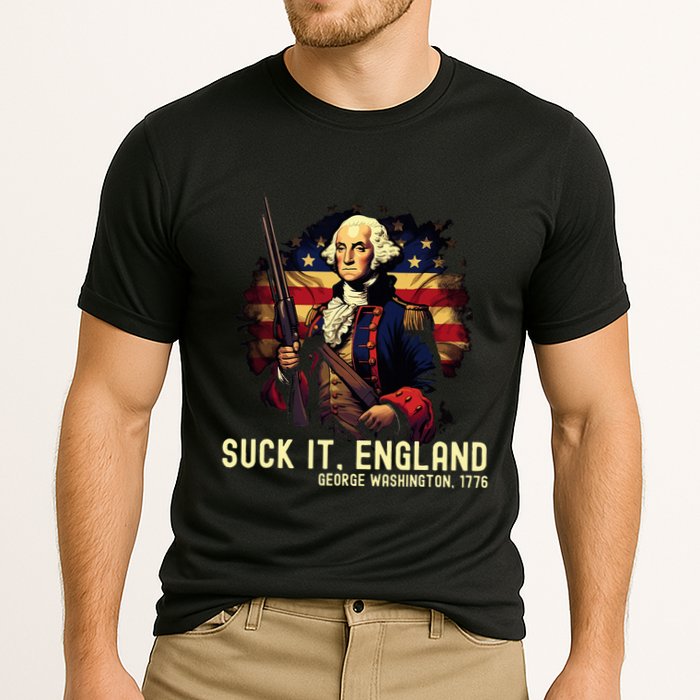 Suck It England George Washington 1776 Cooling Performance Crew T-Shirt