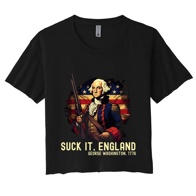 Suck It England George Washington 1776 Crop Top