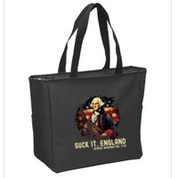Suck It England George Washington 1776 Zip Tote Bag