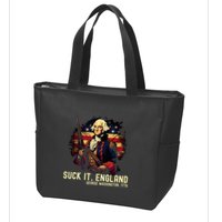 Suck It England George Washington 1776 Zip Tote Bag