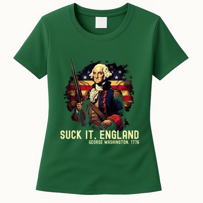 Suck It England George Washington 1776 Womens T-Shirt