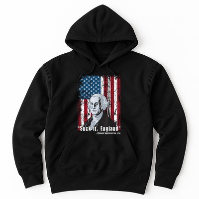 Suck It England Funny 4th Of July George Washington 1776 Hoodie