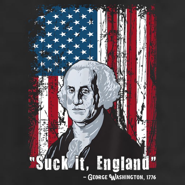 Suck It England Funny 4th Of July George Washington 1776 25L Jumbo Tote
