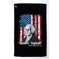 Suck It England Funny 4th Of July George Washington 1776 Golf Towel