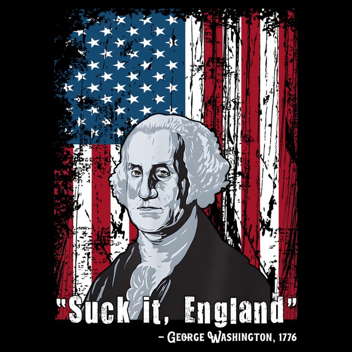 Suck It England Funny 4th Of July George Washington 1776 Short Acrylic Beanie